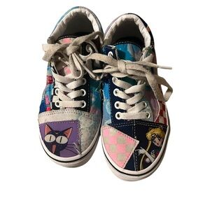 Vans sailor moon Colorful Kids Patchwork Sneakers size 2